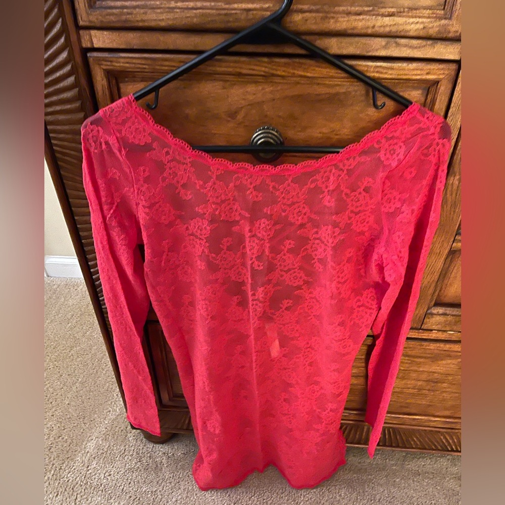 2 Chic Scarlet Lace Women's Intimate Wear Outfits